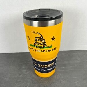 NEW Yukon Outfitters Freedom 30oz Tumbler Yellow Dont Tread On Me Gadsden Flag